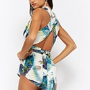 Tropical Leaf Romper